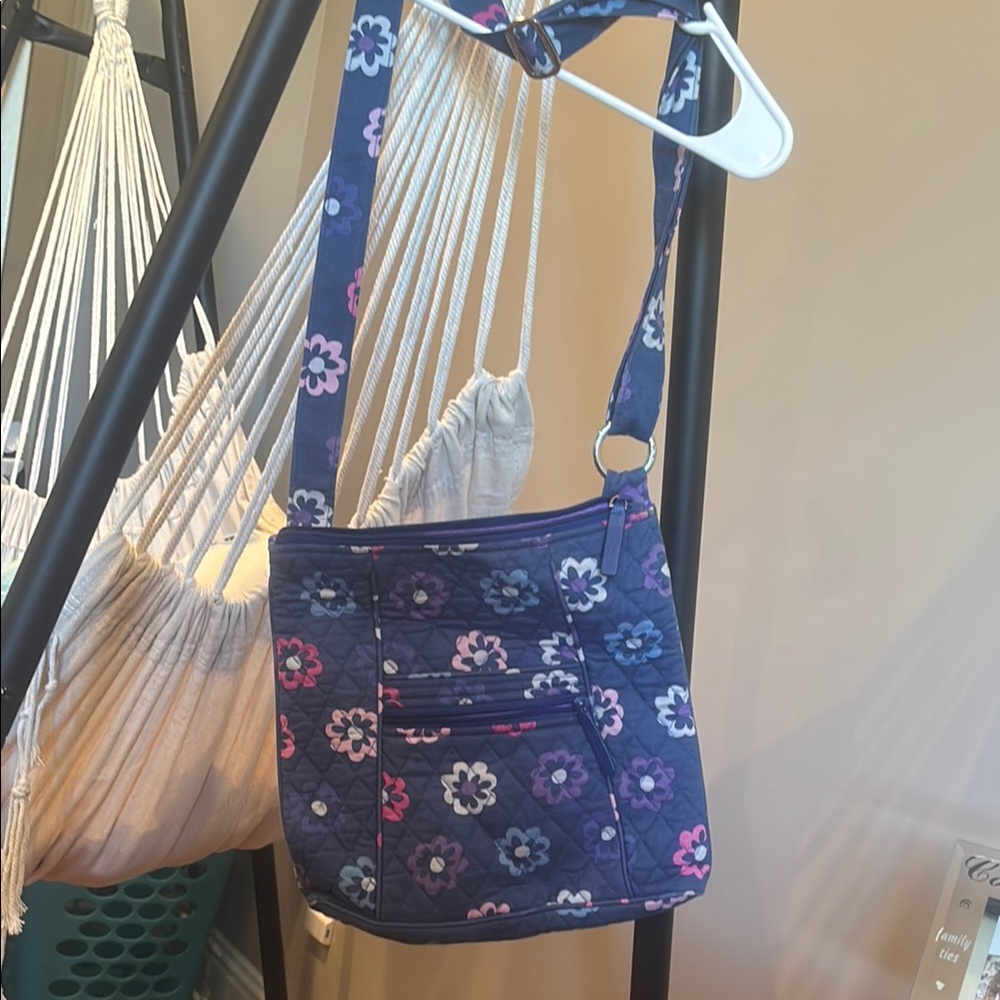 Floral Quilted Crossbody Bag